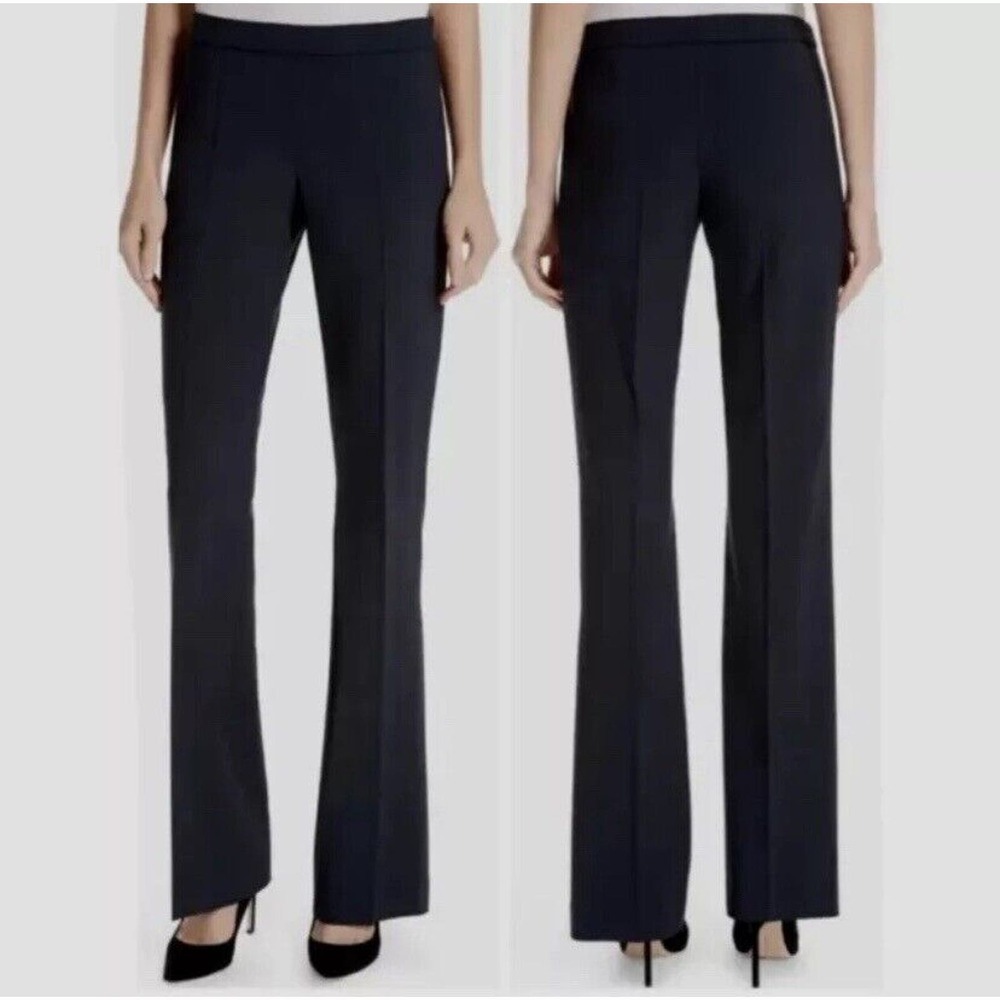 Hugo Boss Wool Blend Slacks Pants 8 Black Business Casual Workwear Career Job